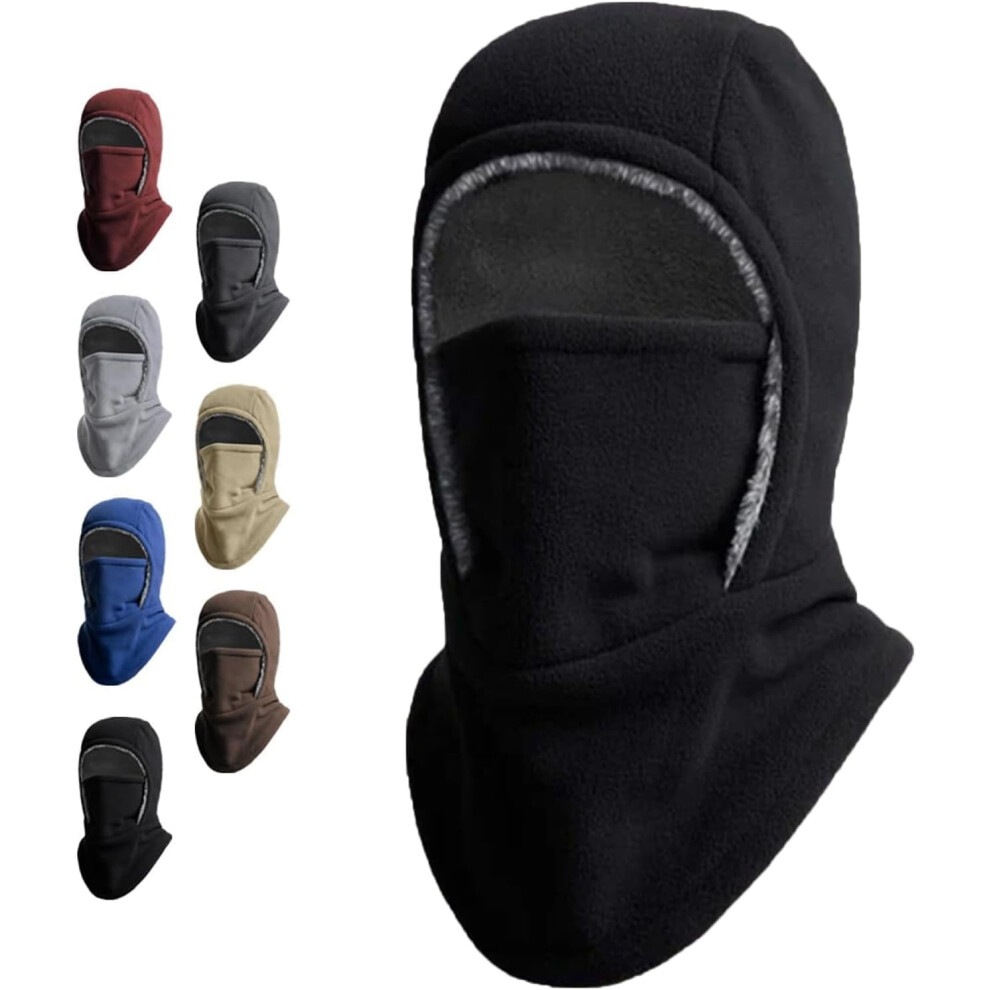 Unisex Windproof & Warm Balaclava, Thickened One-Piece Winter Hood Face Mask, For Cold Weather Protection 9170372342143