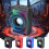 Altoparlante Bluetooth nero con luce RGB e subwoofer 7