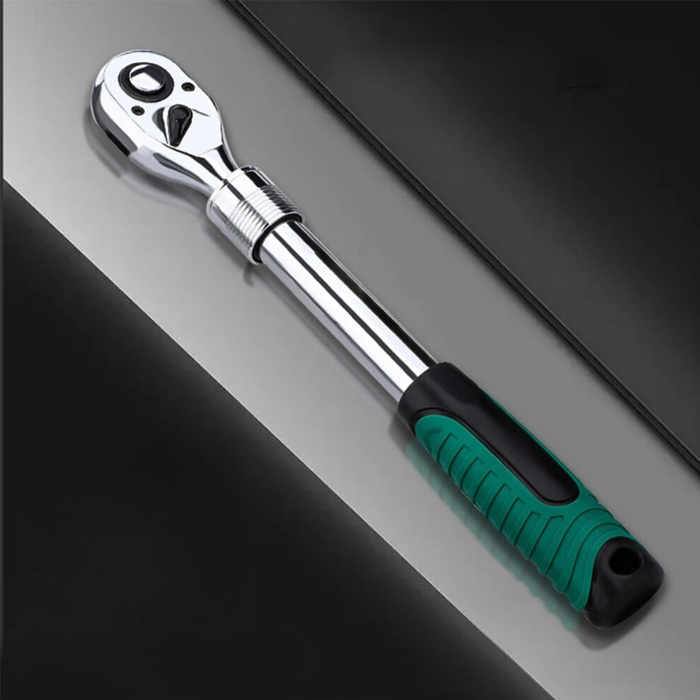 Telescopic Ratchet Wrench With Adjustable Head And High Torque Capability, 12.5Mm, High Torque Telescopic Wrench For Precision Use 974856476985