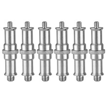 Adaptateur de vis fileté en métal (lot de 6), 1/4 pouce vers 3/8 pouce.