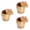 3Pièces Ensemble Pilon À Ail Couvercle En Bois Couleur Khaki 6