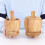 3Pièces Ensemble Pilon À Ail Couvercle En Bois Couleur Khaki 10