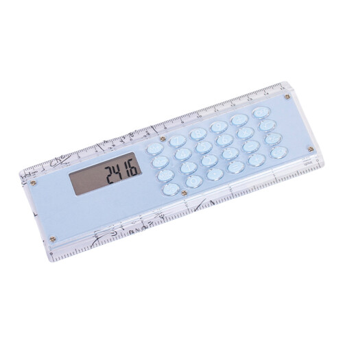 AuroraX Compact Desktop Calculator Electric Simple Basic Calculator,Portable Handheld 8 Digit 4 Function Calculator with 6 Inch Ruler Office Supplies 1