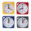 Mini Square Plastic Quartz Alarm Clock Grey 7