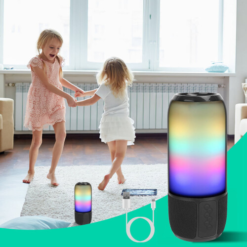 Weiyi-EC Wireless Portable Speaker with 6-color Lights 1
