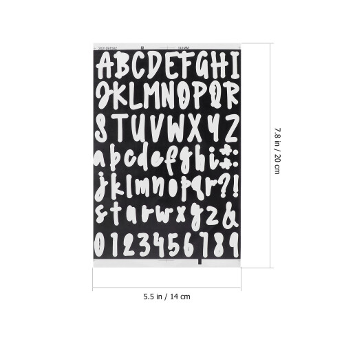 D'autocollants PVC Lettres Blancs Résistants 1