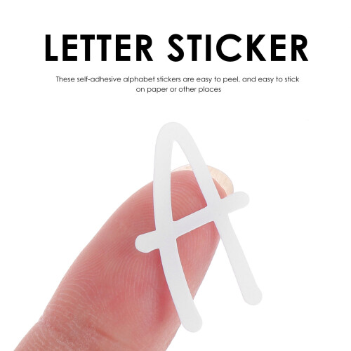D'autocollants PVC Lettres Blancs Résistants 2