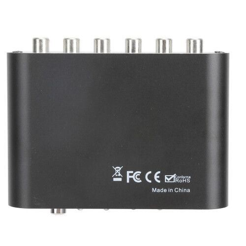 5.1CH DTS AC-3 Digital Optical Coax Audio Decoder, ABS, 120dB SNR