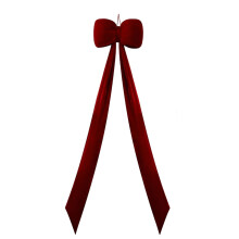 2026 New Arrivals Ornament Hooks Christmas Velvet Bow Tree Topper Decoration Red Large Bow Christmas Tree Ornament Festive Wall & Door Hanging Decor