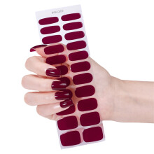 Pegatinas de uñas de gel, juego de cobertura completa, 22 piezas