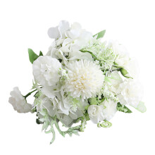 Bouquet de fleurs artificielles pivoines, hortensias en soie et fleurs sauvages avec tiges, idéal pour la décoration de centres de table de mariage