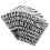 D'autocollants PVC Lettres Blancs Résistants 10