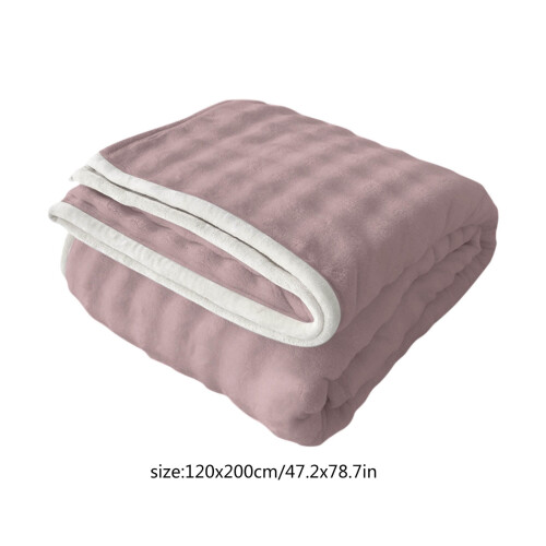 King Size Flannel Blanket Taro Purple 120x200cm 1
