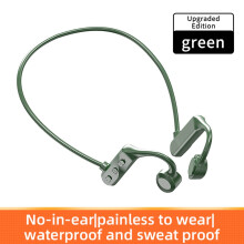 Bone Conduction Headphones Open-Ear Wireless Bluetooth Green