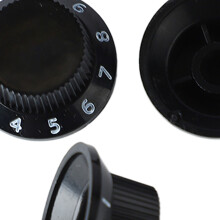 Replacement Volume Knobs 3-Pack Black