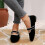 Willtoo Women's Square Toe Ballet Flats Suede Ankle Strap 6