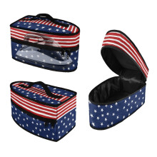Portable Travel Iron Carrier Bag American Flag Pattern Design Garment Steamer Box Travel Steamer Holder Dustproof, Bag Only