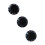 Replacement Volume Knobs 3-Pack Black 1