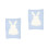 2Pièces Plaid Bébé Tricoté Mat Jouet Crib 2