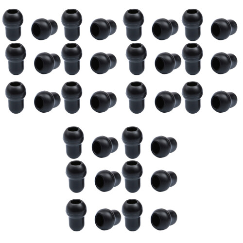 36Pièces Embouts De Rechange Noirs Pour Stéthoscope Isolation Sonore 2