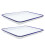 2-Pack Retro Enamel Baking Trays Multi-Functional Oven Pans Non-Stick Bakeware Set 3
