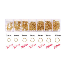 Stainless Steel Lobster Clasps Open Jump Rings Crimp Beads Caps Set for DIY Bracelet Necklace Jewelry Making Making Kits