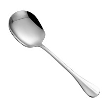 Stainless Steel Serving Spoon for Buffets & Restaurants - Large Food Sharing Spoon with Long Handle - Durable Rust-Resistant Utility Spoon (9.8 Inch)
