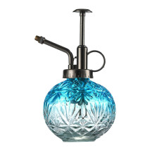 Embossed Snowflake Glass Watering Can for Gardening & Home – Stylish, Durable Sprinkler, Compatible with Indoor/Outdoor Use
