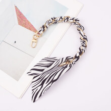 Trending Woven Silk Scarf Phone Wrist Strap - Creative Short Phone Chain for Cases