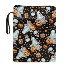 Halloween boekenkafthouder met opbergtas 8,66 x 11,42