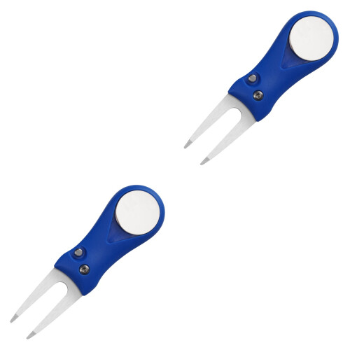 2St Golf Divot Tool Inklapbaar Met Balmarker En Grip 2
