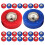 Raindrops 40Pcs Mini Shuffleboard Tabletop Balls Shuffleboard Roller Beads Game Supply 4
