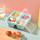 Boîte à lunch réutilisable Bento Box verte à 4 compartiments 1