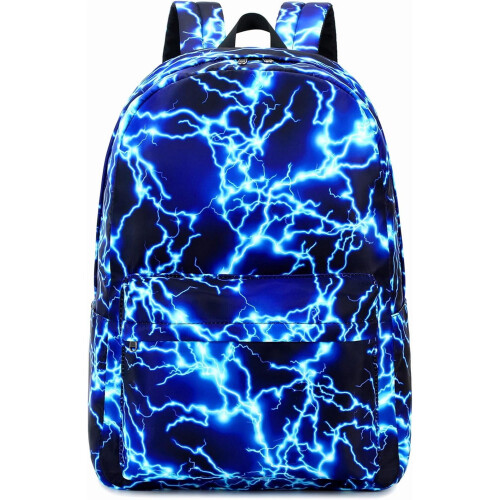 Rucsac școlar impermeabil cu compartiment pentru laptop, albastru