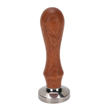 30mm Stainless Steel Coffee Tamper with Wooden Handle – Durable, Stylish Ground Press Tool for Café & Home Use