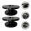 Autodeurluidspreker claxon adapter zwart 11,5x11,5cm 2 stuks 8