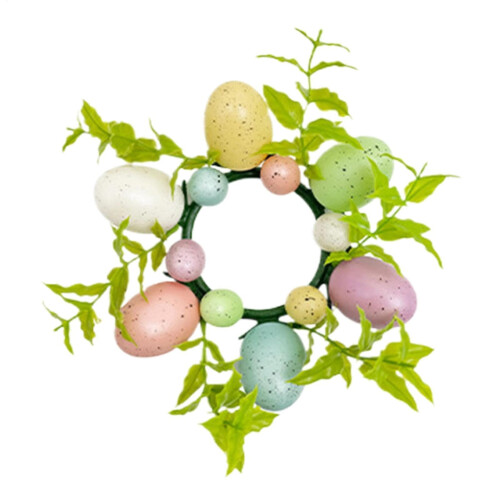 Påskäggsljusringar Vårblommig krans 6 st 1