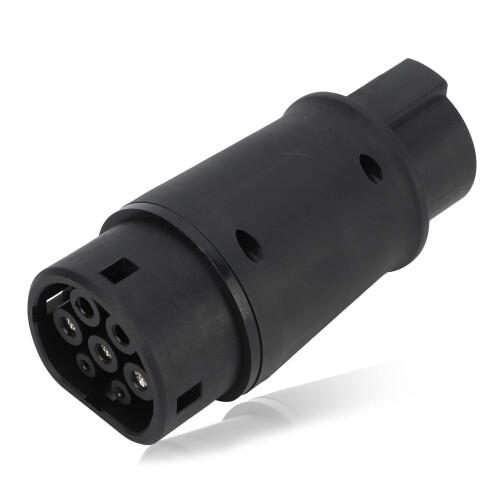 EV-opladeradapter, Type1 til Type2EV-stik Ladeadapter til elbiler IP54 16A32A240V Universal