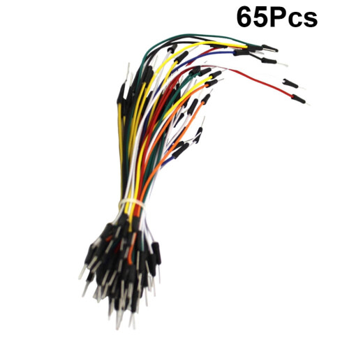 Assorted Color Plastic Jumper Wires for Electronic DIY Projects 65Pcs 10cm 15cm 20cm 2