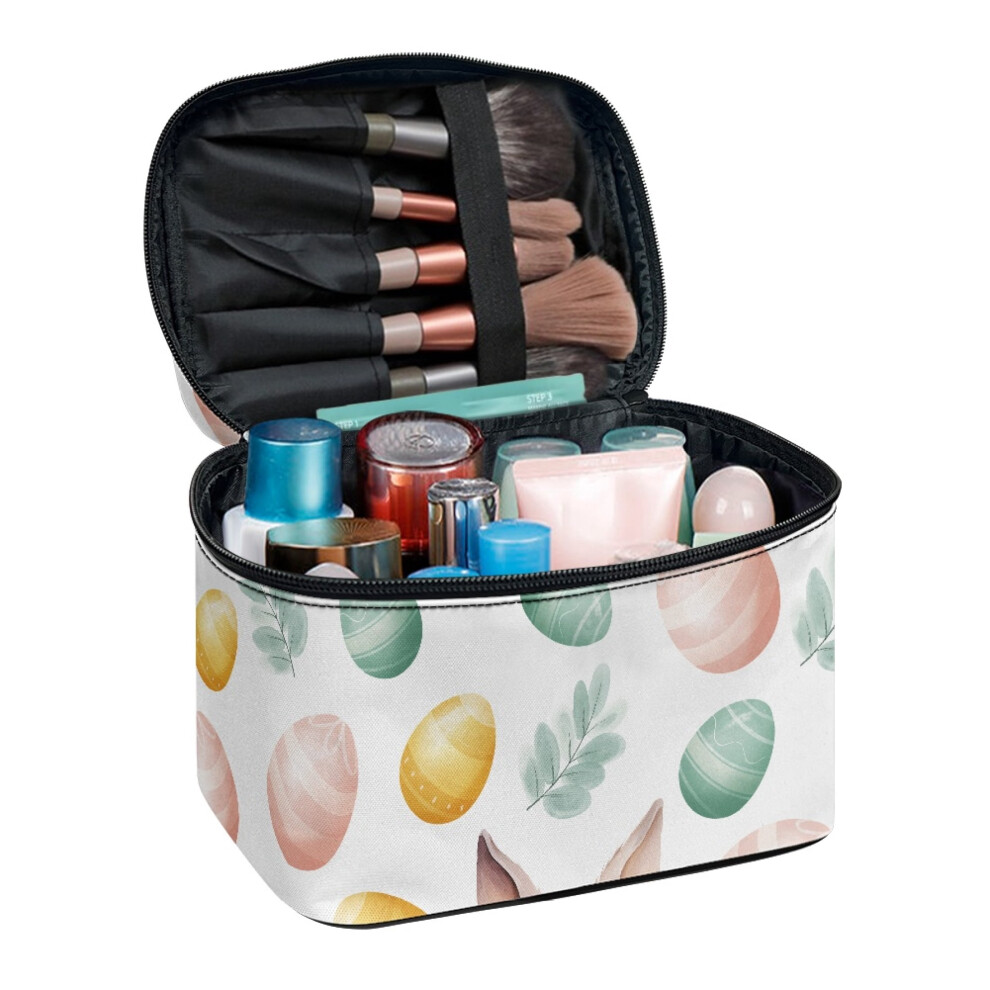 Easter Bunny Polyester Makeup Organizer Bag Large