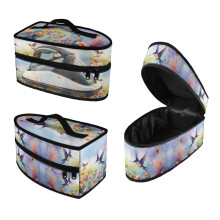 Portable Travel Steamer Storage Case Hummingbird Flowers with Smooth Zipper Handheld Travel Case, Case Only