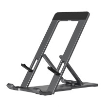 Portable Foldable Aluminum Phone Tablet Stand Holder For 4-12Inch Devices Perfect For Home Office Travel