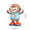 Singing Dancing Monkey Robot Nightlight Toy for Kids 2