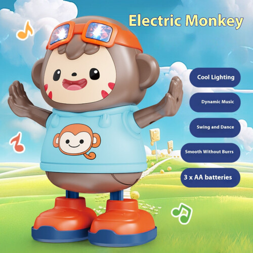 Singing Dancing Monkey Robot Nightlight Toy for Kids 2