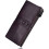Women's leather vertical wallet RFID protection purple 4