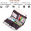 Women's leather vertical wallet RFID protection purple 5