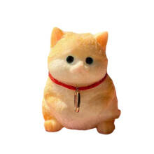 Siamská kočka Taba Squishy, měkký stresový míček pro koťata s motivem Kawaii, senzorická hračka na párty a jako dárek do třídy (žlutá)