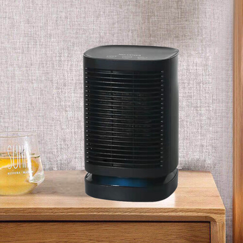 Ceramic Space Heater with Oscillating Fan Black 1
