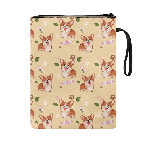 Θήκη Βιβλίου από Πολυεστέρα, Πλενόμενη, Vintage με Φερμουάρ 1