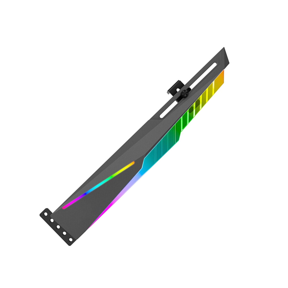 Adjustable Argb Vga Bracket 5V 3Pin Aluminum Sliding Mechanism Gpu Supports For Desktop Pc 9101399486817